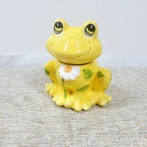Vintage Josef frog Potpourri jar | mod flower power decor | anthropomorphic